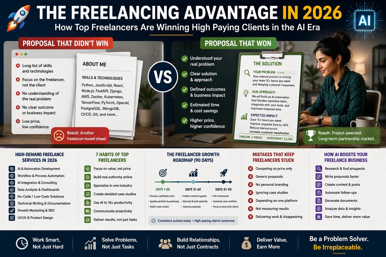 The Freelancing Advantage in 2026: How Top Freelancers Are Winning High Paying Clients in the AI Era