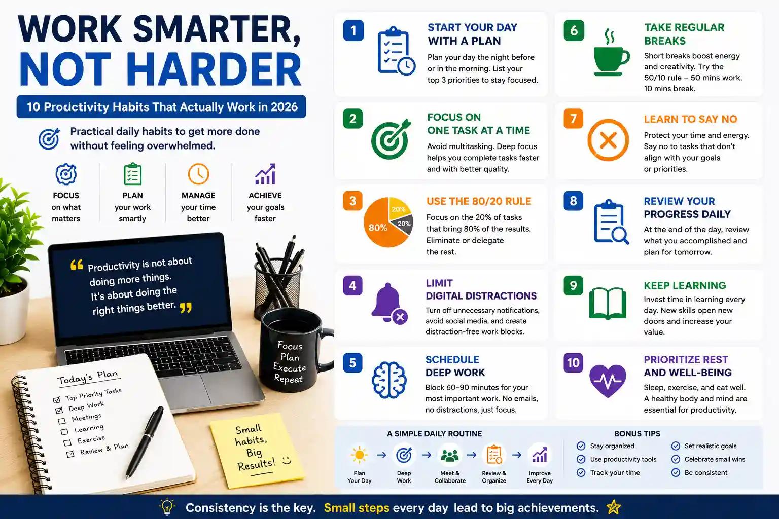 Work Smarter, Not Harder: 10 Productivity Habits That Actually Held Up in 2026