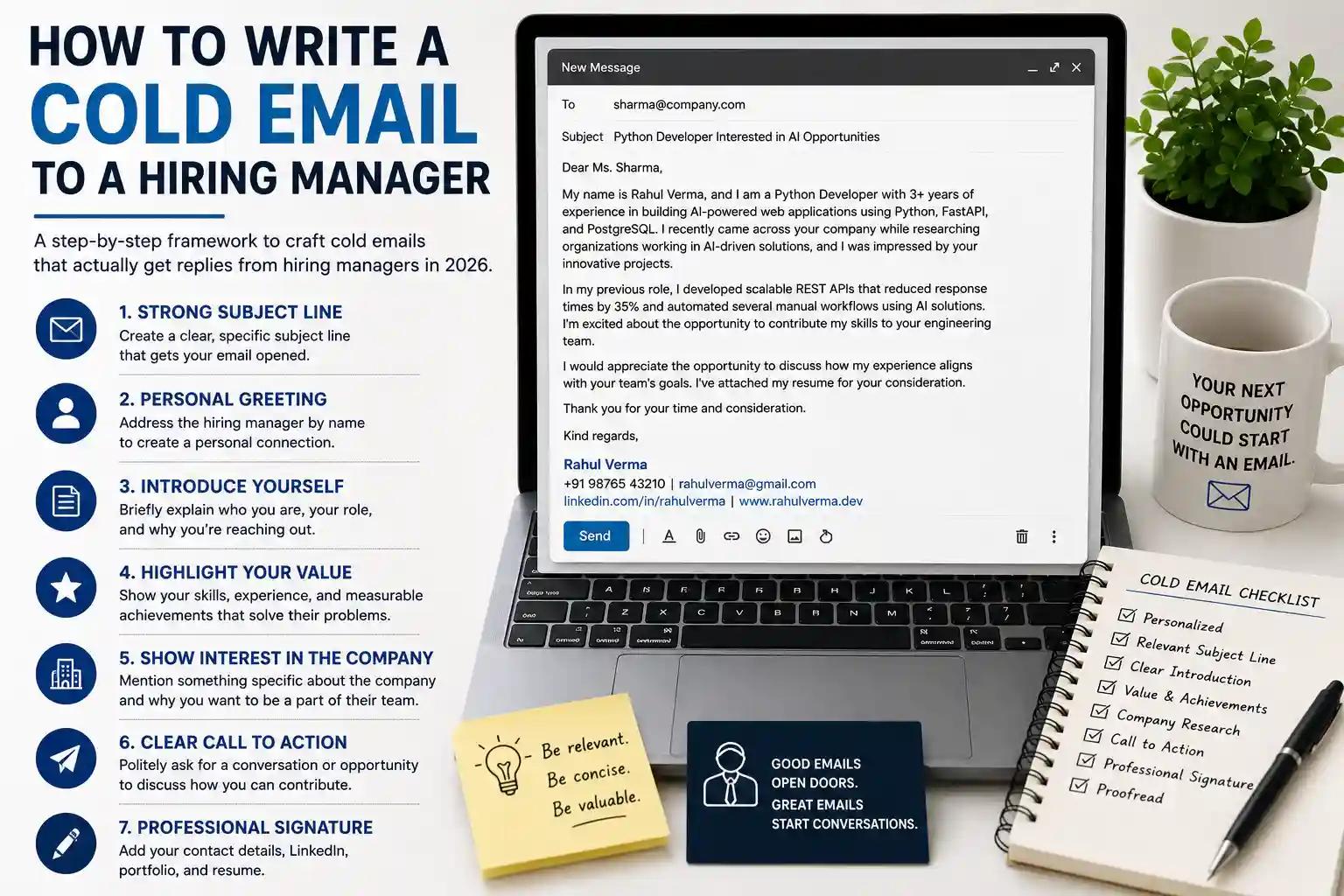 How to Write a Cold Email to a Hiring Manager (The One I Actually Replied to in Under an Hour)