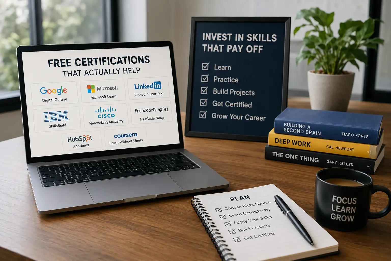 Free Certifications That Actually Help Your Career in 2026 (Not the Ones That Just Look Good)