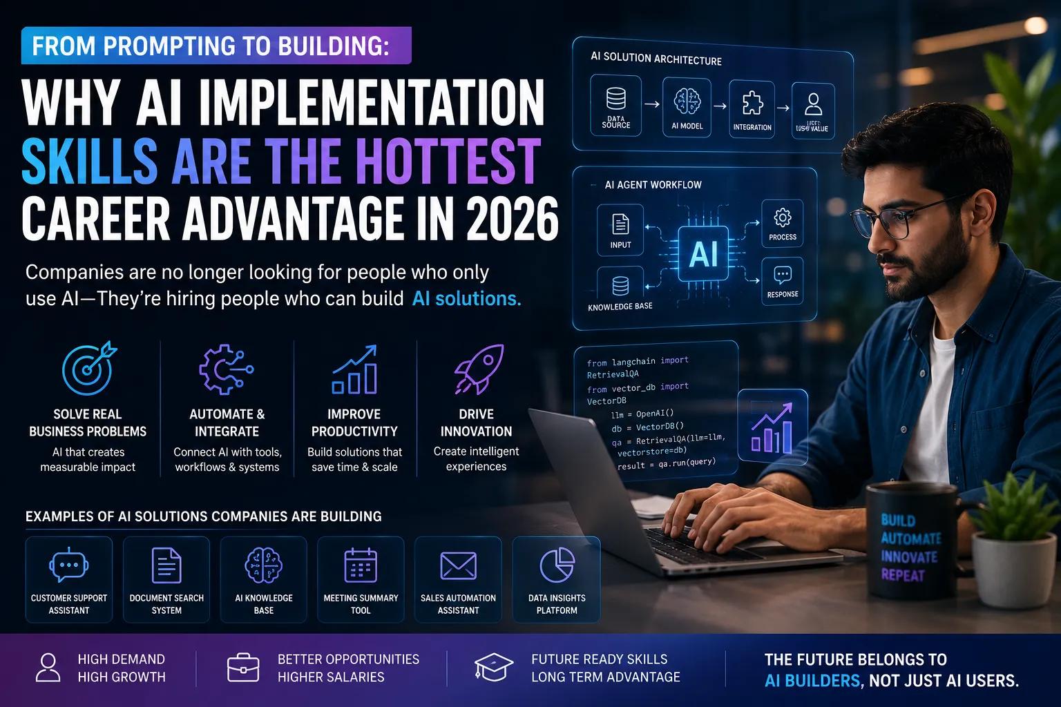 From Prompting to Building: Why AI Implementation Skills Are the Hottest Career Advantage in 2026
