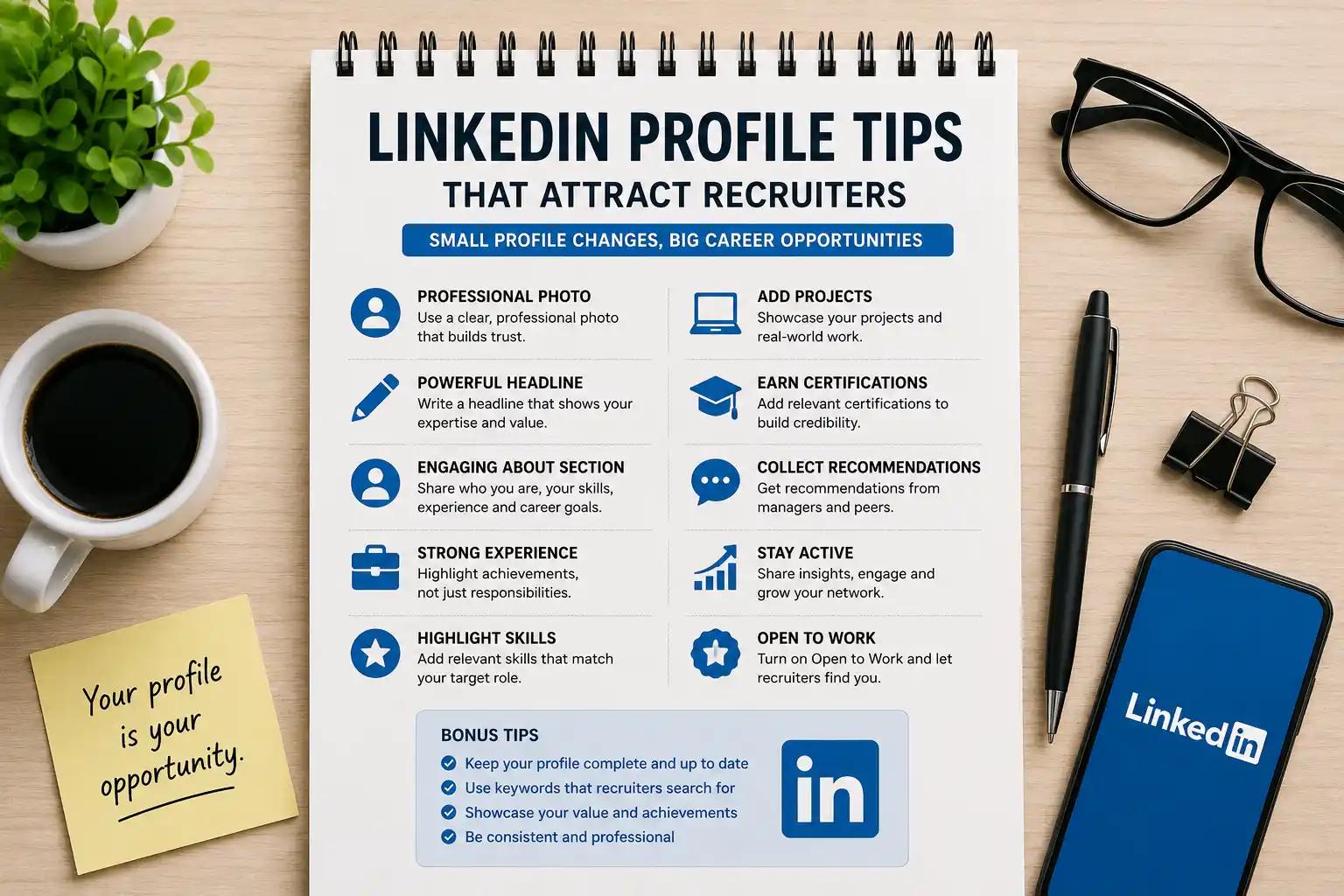 LinkedIn Profile Tips That Attract Recruiters in 2026